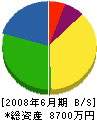大栄道路 貸借対照表 2008年6月期