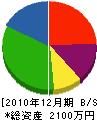 大西土木 貸借対照表 2010年12月期