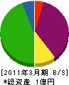 竹内電機 貸借対照表 2011年3月期