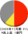 東郷建設 損益計算書 2009年11月期