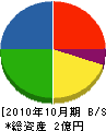 小幡工業所 貸借対照表 2010年10月期