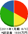 宏和商事 貸借対照表 2011年1月期