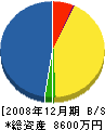 小川組 貸借対照表 2008年12月期