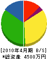 茂倉研装 貸借対照表 2010年4月期