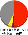 前田電工 損益計算書 2011年7月期