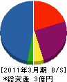 東洋エーシー 貸借対照表 2011年3月期