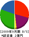 うるま鐵構 貸借対照表 2009年9月期