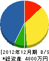 中山工業 貸借対照表 2012年12月期
