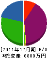日ノ出建設 貸借対照表 2011年12月期