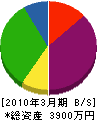 村井組 貸借対照表 2010年3月期