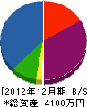 柴田設備 貸借対照表 2012年12月期