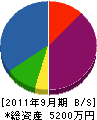 中村電気商会 貸借対照表 2011年9月期