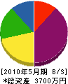 広建設 貸借対照表 2010年5月期 広建設 貸借対照表 2010年5月期