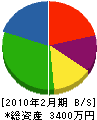 小島建設工業 貸借対照表 2010年2月期