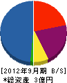 梅田コーポレーション 貸借対照表 2012年9月期