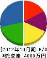 三沢住建 貸借対照表 2012年10月期