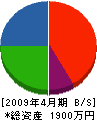坂井建具店 貸借対照表 2009年4月期