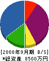 富士土木 貸借対照表 2008年9月期