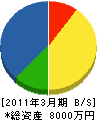 小松管工事（同） 貸借対照表 2011年3月期