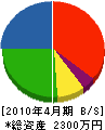 石川工業 貸借対照表 2010年4月期