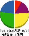 成瀬電気工務店 貸借対照表 2010年9月期