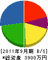 水島土木 貸借対照表 2011年9月期