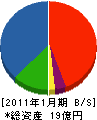 武田 貸借対照表 2011年1月期