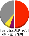 原田土木 損益計算書 2012年6月期