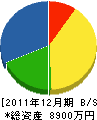 会津創苑 貸借対照表 2011年12月期
