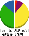 渋谷電通工業 貸借対照表 2011年1月期