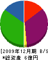 宇田見建設 貸借対照表 2009年12月期 宇田見建設 貸借対照表 2009年12月期