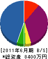 徳永工務店 貸借対照表 2011年6月期