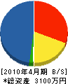 サンライズ開発 貸借対照表 2010年4月期