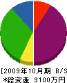 湯浅建材 貸借対照表 2009年10月期