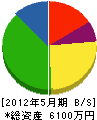 奥井商工 貸借対照表 2012年5月期