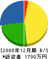 村越亀松 貸借対照表 2008年12月期
