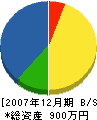 萩原水道工務店 貸借対照表 2007年12月期