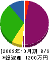 英弘建設 貸借対照表 2009年10月期