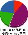 村田電設 貸借対照表 2009年12月期 村田電設 貸借対照表 2009年12月期