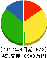 村井建設 貸借対照表 2012年9月期