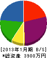 渡辺起設 貸借対照表 2013年1月期