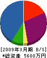 マルサン菅原工務店 貸借対照表 2009年3月期