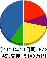 井草花木 貸借対照表 2010年10月期