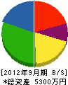 宮田板金工業所 貸借対照表 2012年9月期