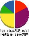 広田土木 貸借対照表 2010年4月期