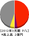 ヨネヤマ 損益計算書 2012年3月期
