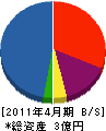 千葉エンジニア 貸借対照表 2011年4月期