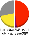 疋田黒板製作所 損益計算書 2013年3月期