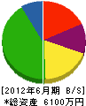 福井電気工業 貸借対照表 2012年6月期