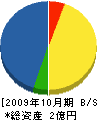 石芳園 貸借対照表 2009年10月期